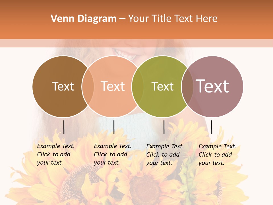 Curled Spray White PowerPoint Template