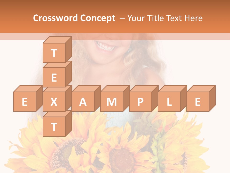 Curled Spray White PowerPoint Template