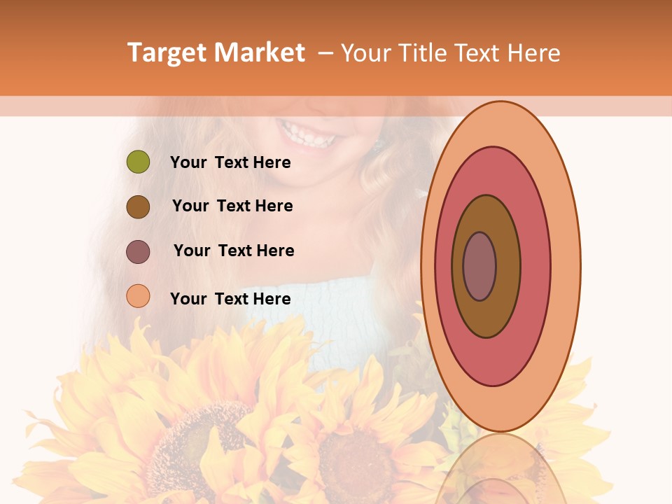 Curled Spray White PowerPoint Template