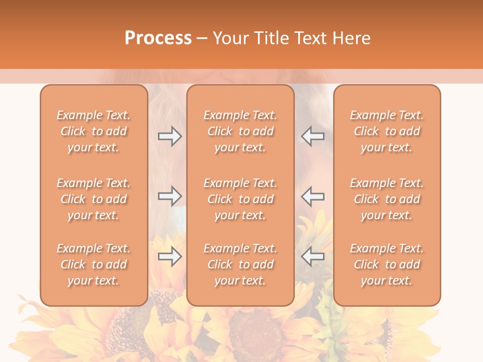 Curled Spray White PowerPoint Template