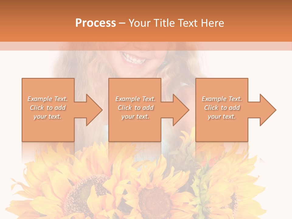 Curled Spray White PowerPoint Template