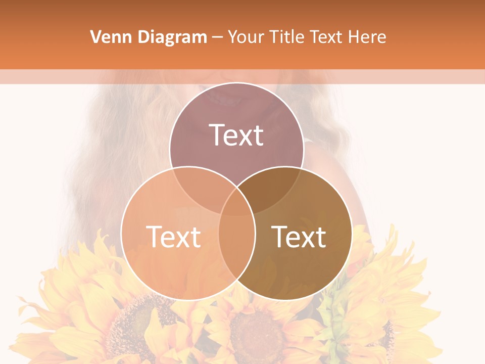 Curled Spray White PowerPoint Template