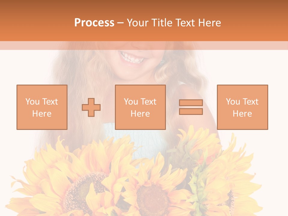Curled Spray White PowerPoint Template