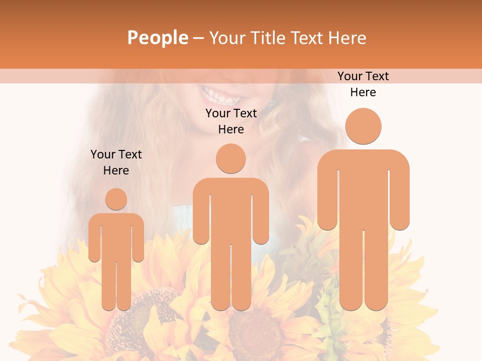 Curled Spray White PowerPoint Template