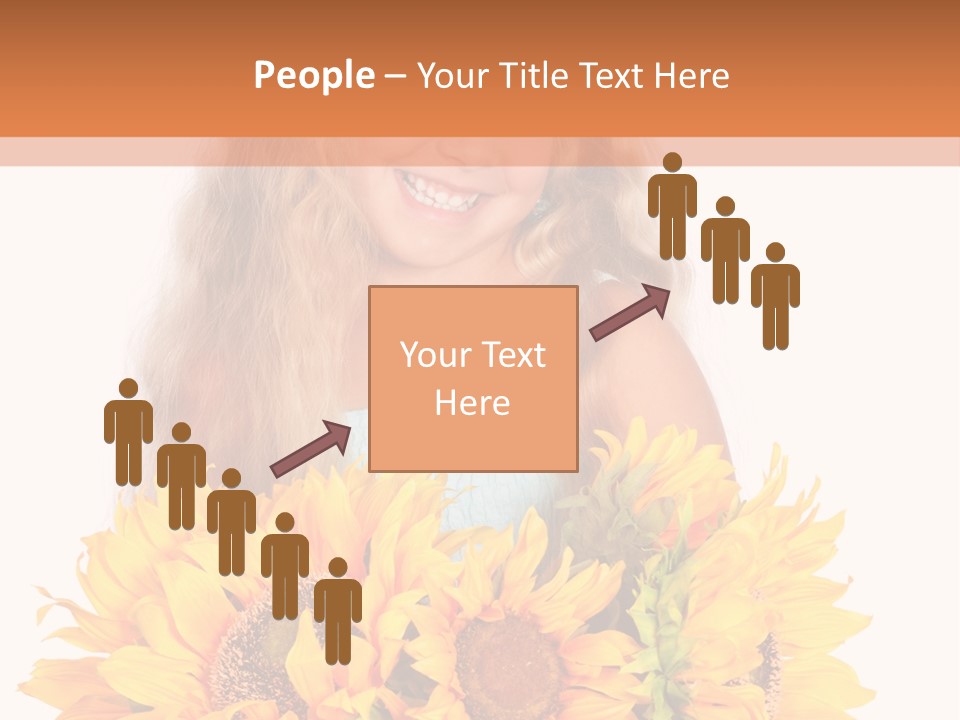 Curled Spray White PowerPoint Template