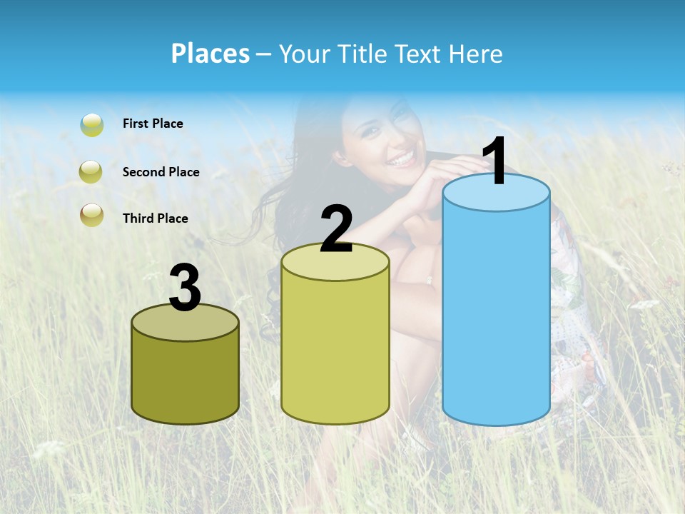 Meadow Person Female PowerPoint Template