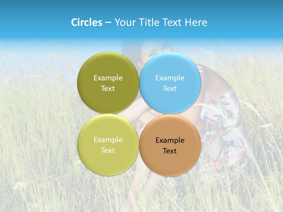 Meadow Person Female PowerPoint Template