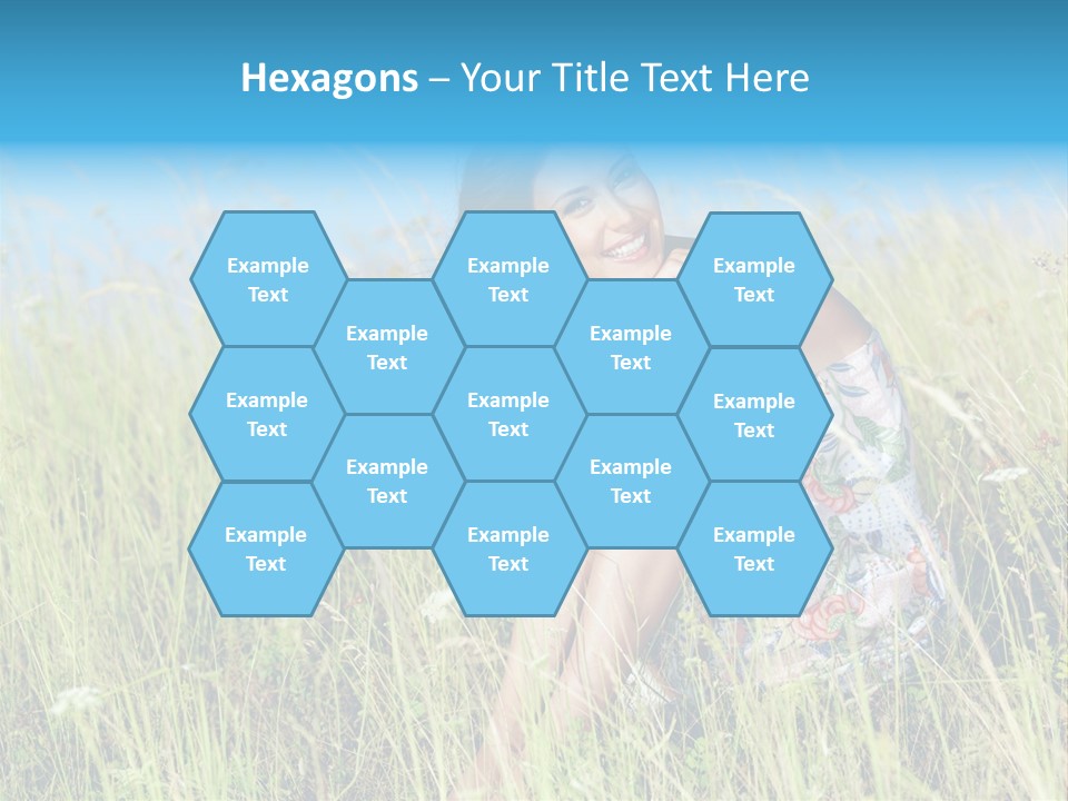 Meadow Person Female PowerPoint Template