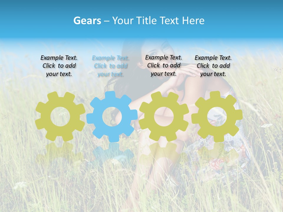 Meadow Person Female PowerPoint Template
