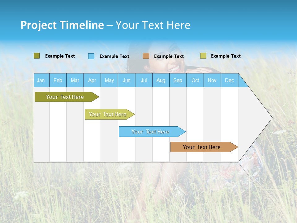 Meadow Person Female PowerPoint Template