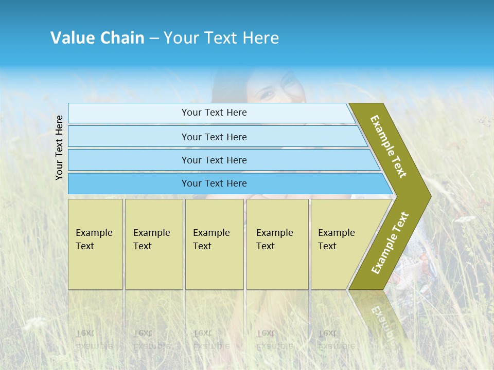 Meadow Person Female PowerPoint Template