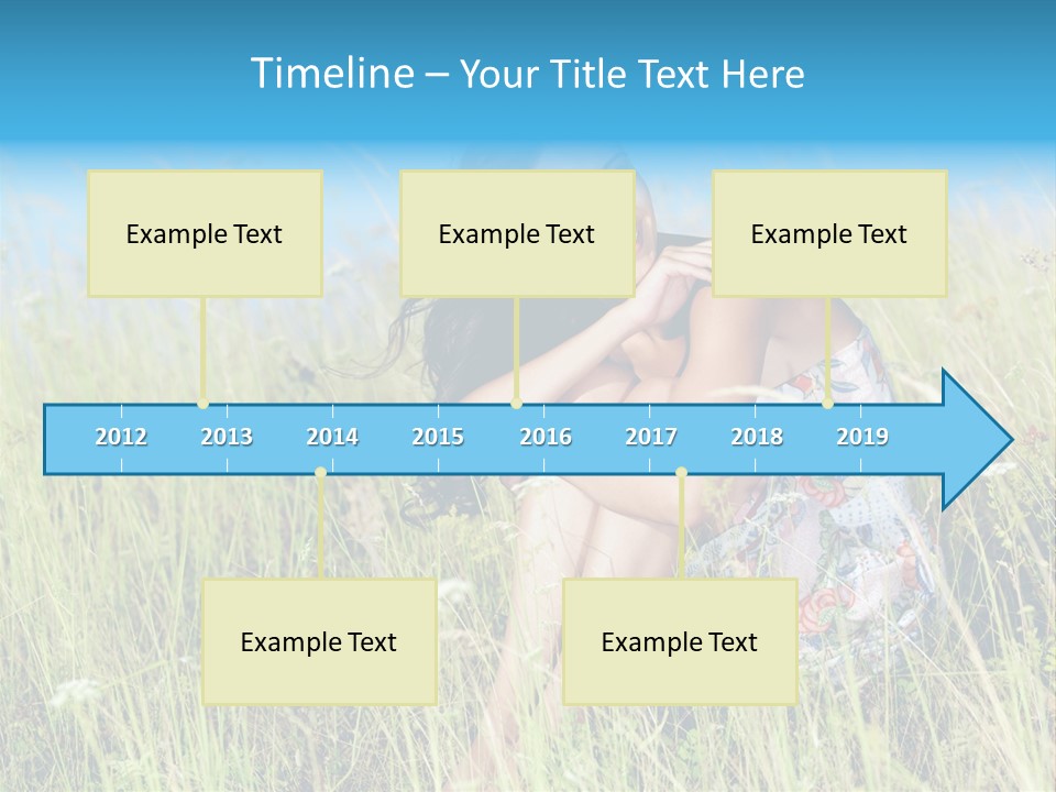 Meadow Person Female PowerPoint Template