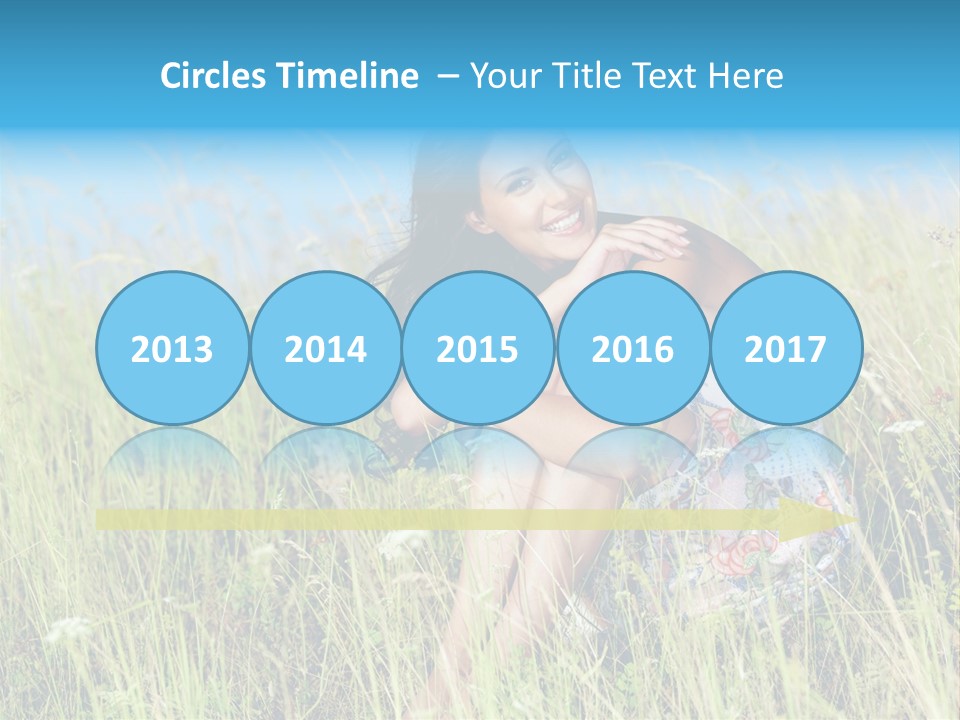 Meadow Person Female PowerPoint Template