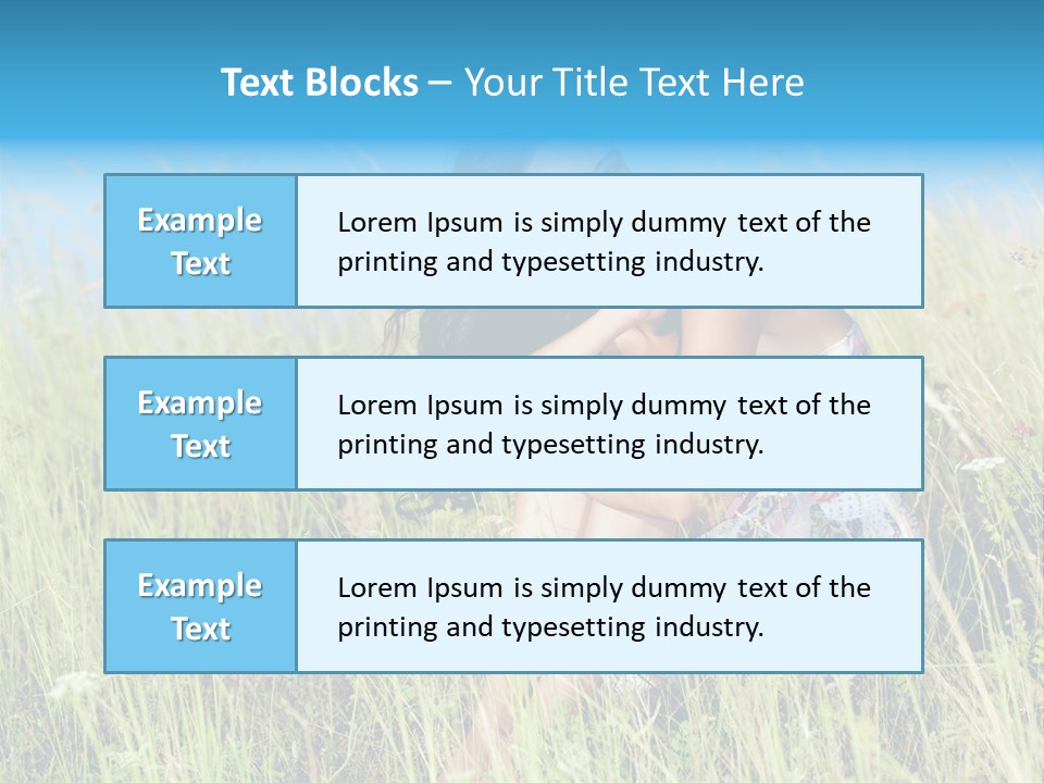 Meadow Person Female PowerPoint Template