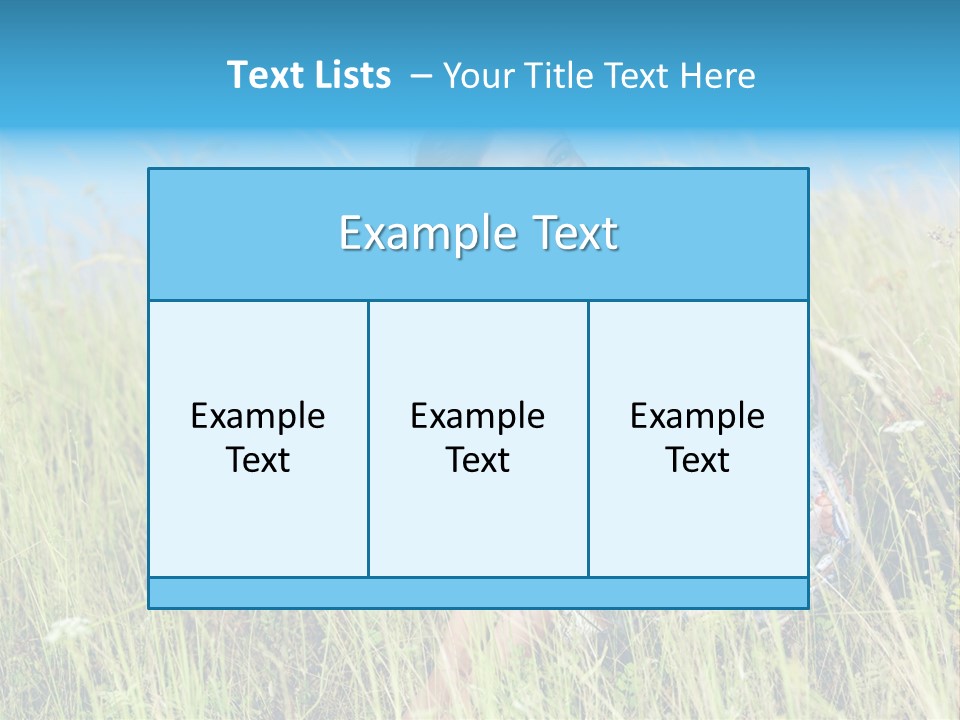 Meadow Person Female PowerPoint Template