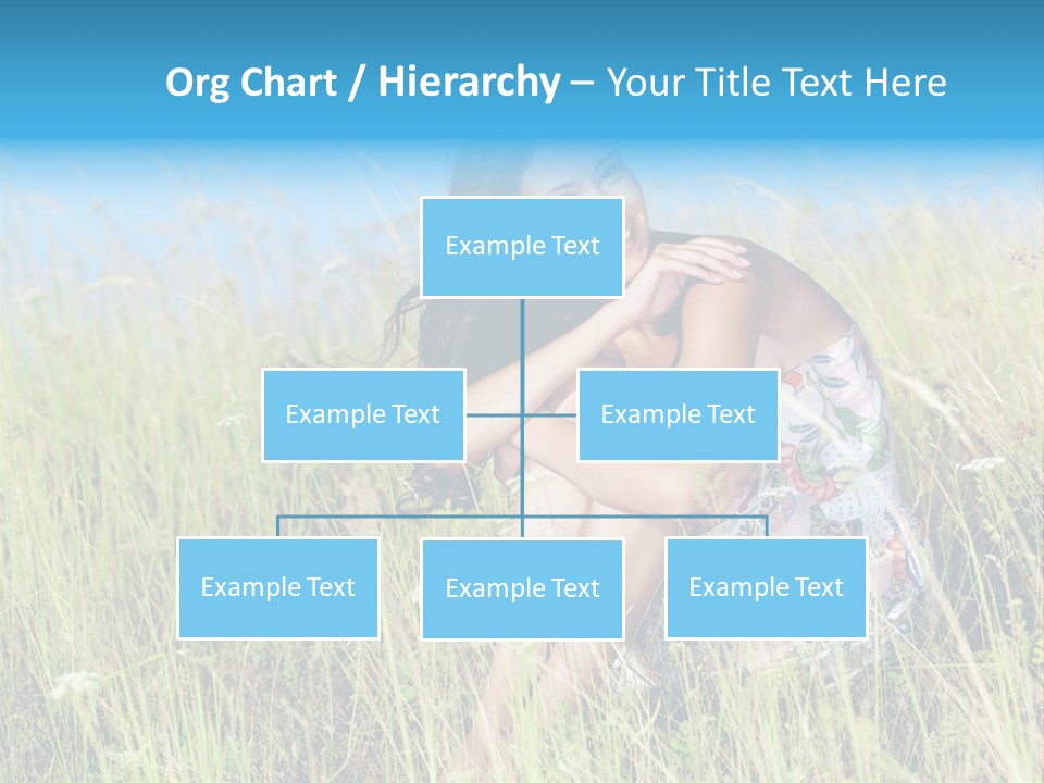 Meadow Person Female PowerPoint Template