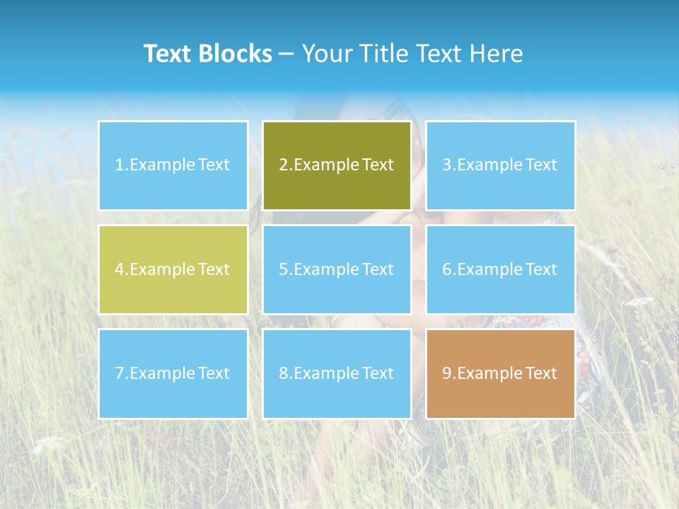 Meadow Person Female PowerPoint Template