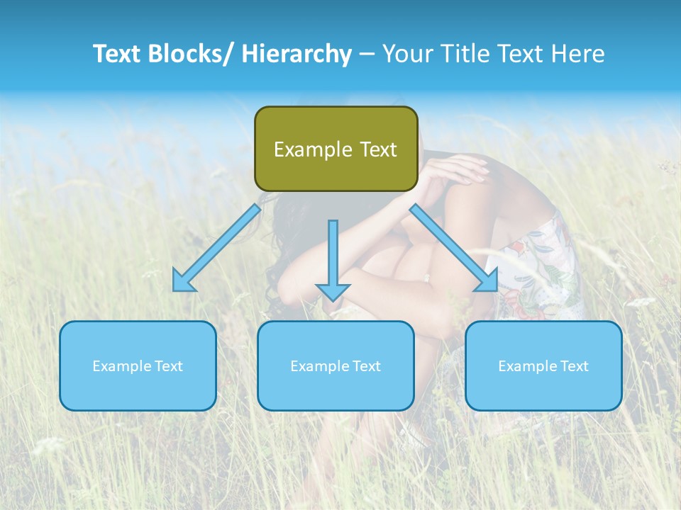 Meadow Person Female PowerPoint Template