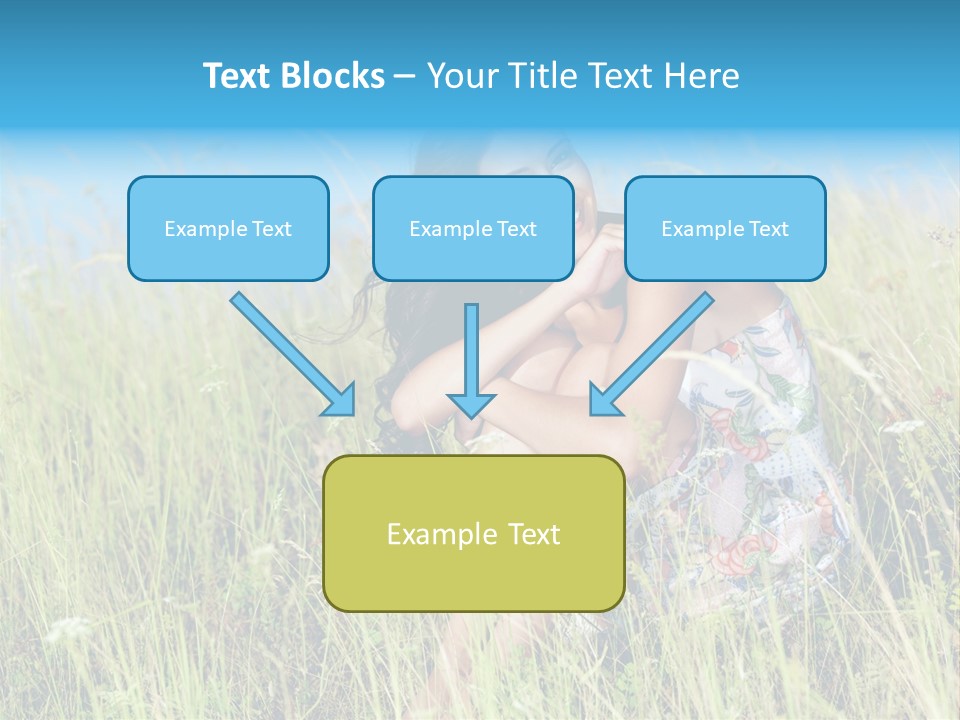 Meadow Person Female PowerPoint Template