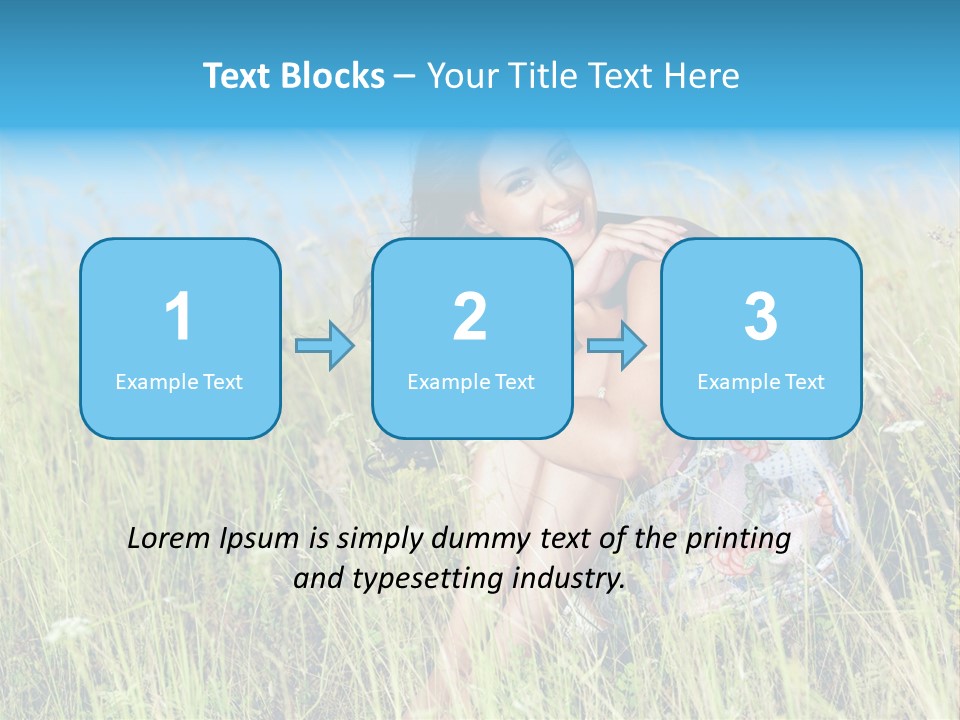 Meadow Person Female PowerPoint Template