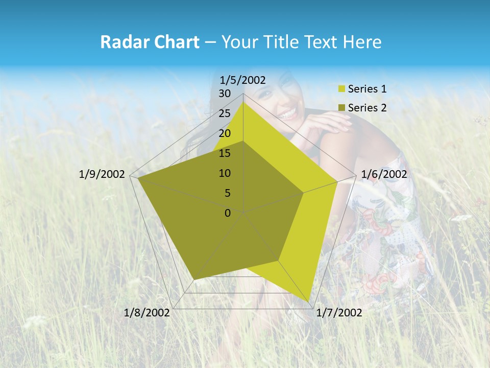 Meadow Person Female PowerPoint Template