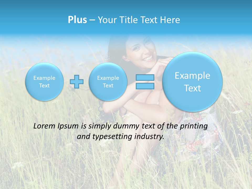 Meadow Person Female PowerPoint Template