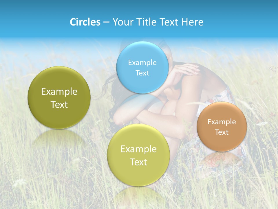 Meadow Person Female PowerPoint Template