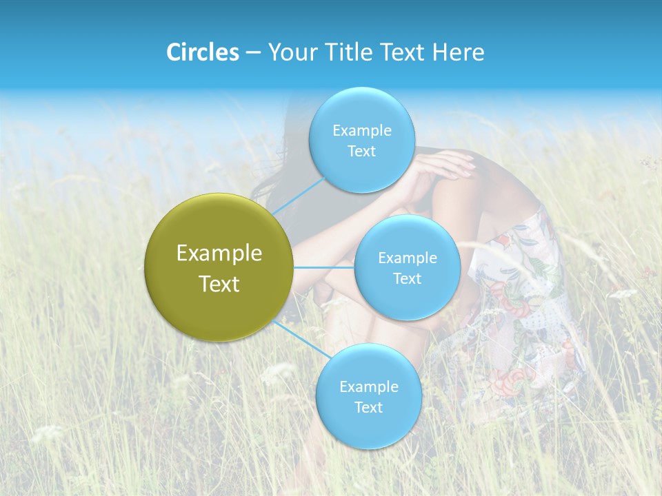 Meadow Person Female PowerPoint Template