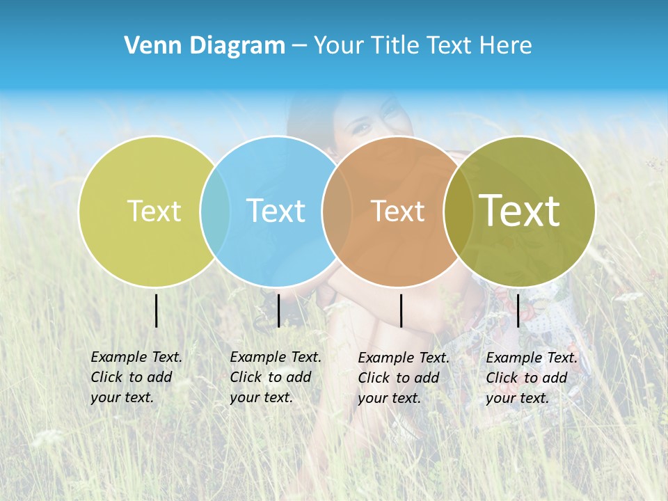 Meadow Person Female PowerPoint Template