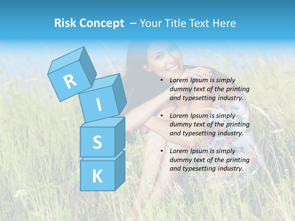 Meadow Person Female PowerPoint Template