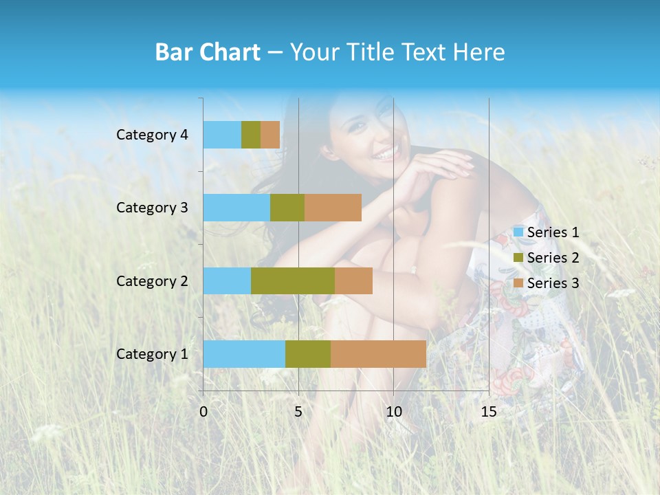 Meadow Person Female PowerPoint Template