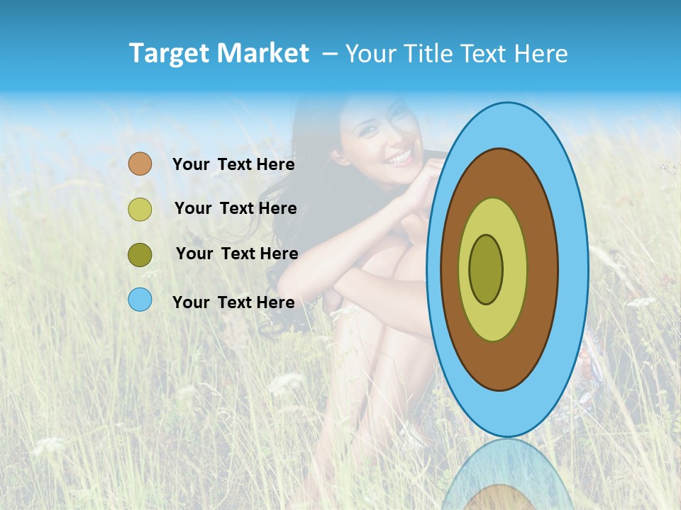 Meadow Person Female PowerPoint Template