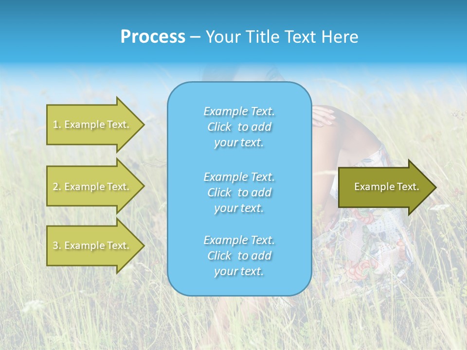 Meadow Person Female PowerPoint Template