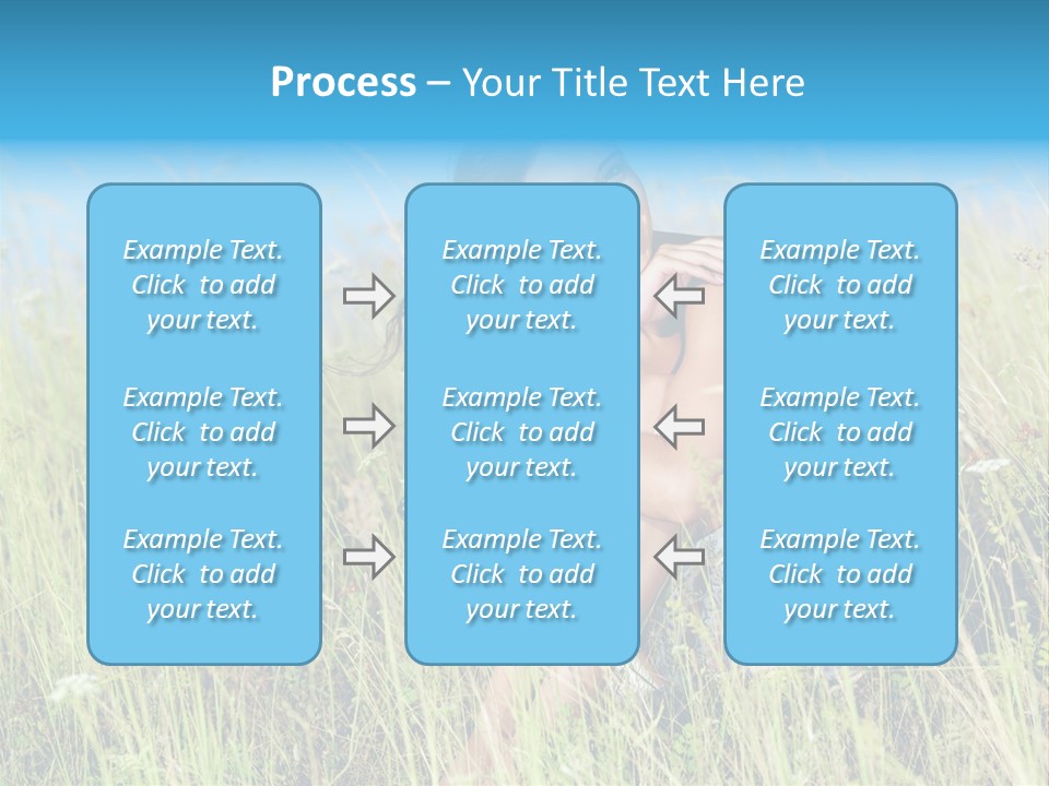 Meadow Person Female PowerPoint Template