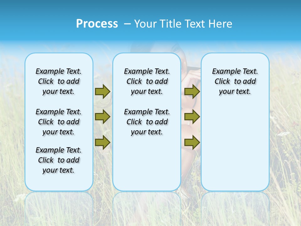 Meadow Person Female PowerPoint Template