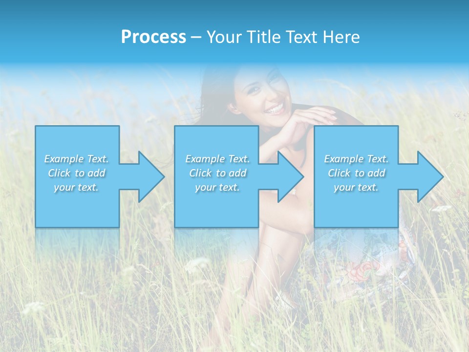 Meadow Person Female PowerPoint Template