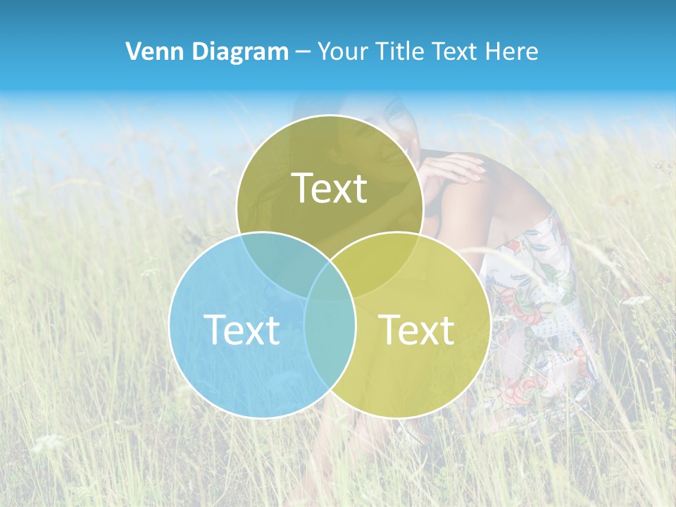 Meadow Person Female PowerPoint Template