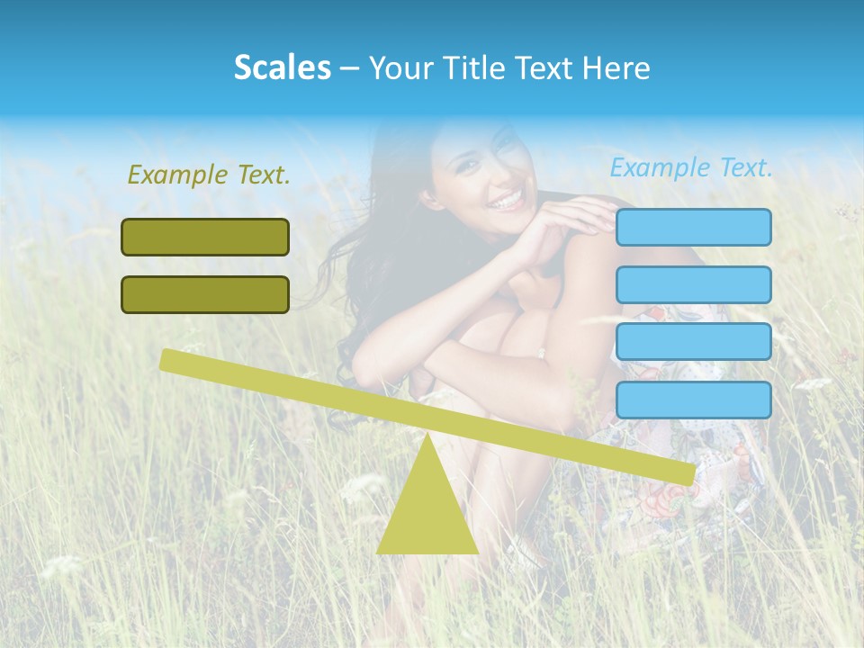 Meadow Person Female PowerPoint Template