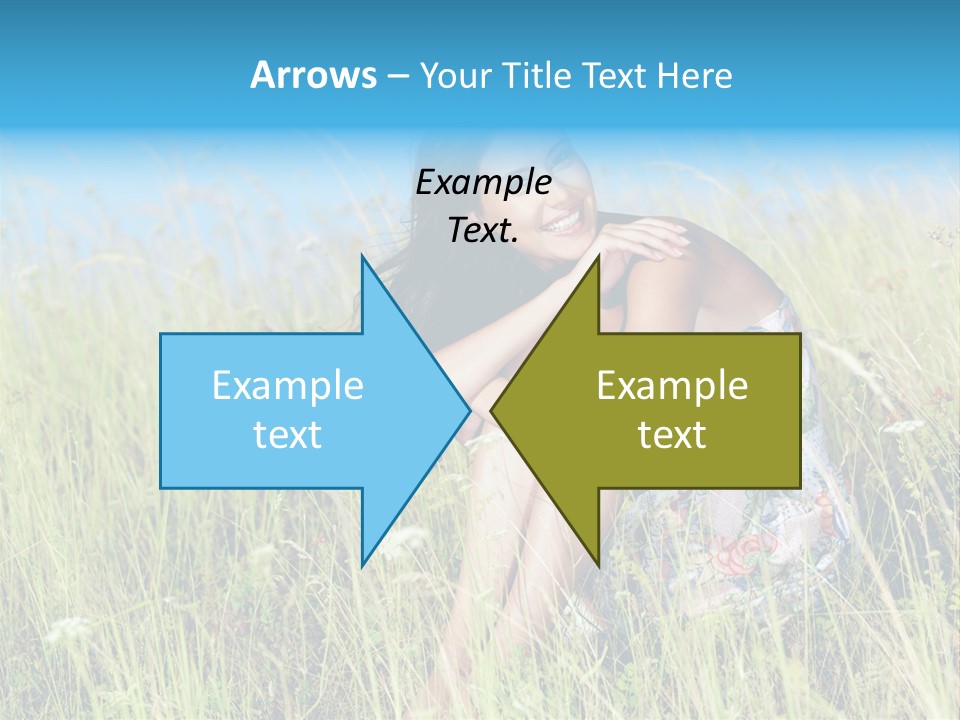 Meadow Person Female PowerPoint Template