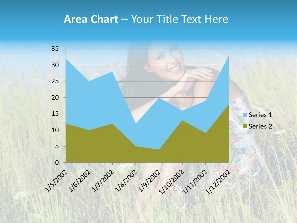 Meadow Person Female PowerPoint Template