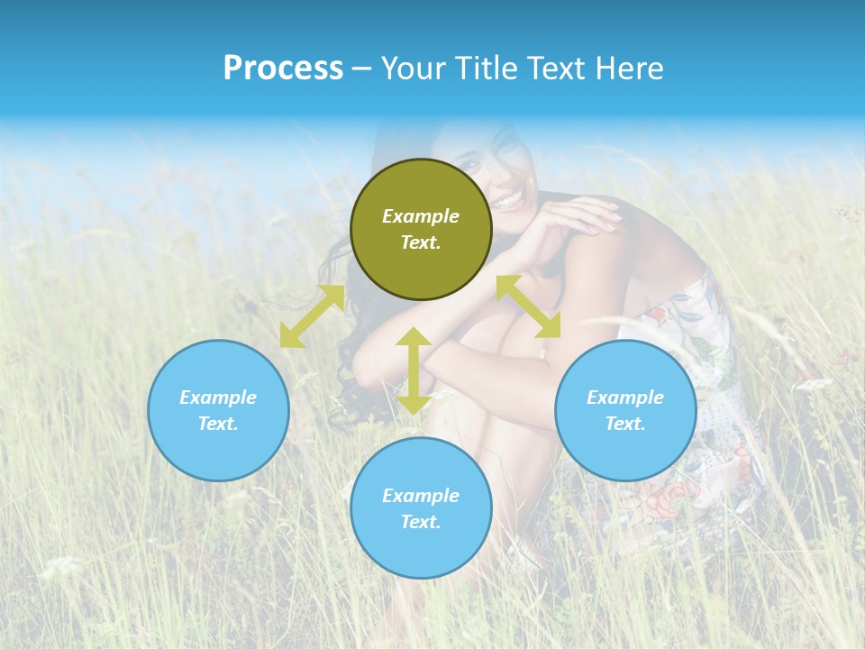 Meadow Person Female PowerPoint Template