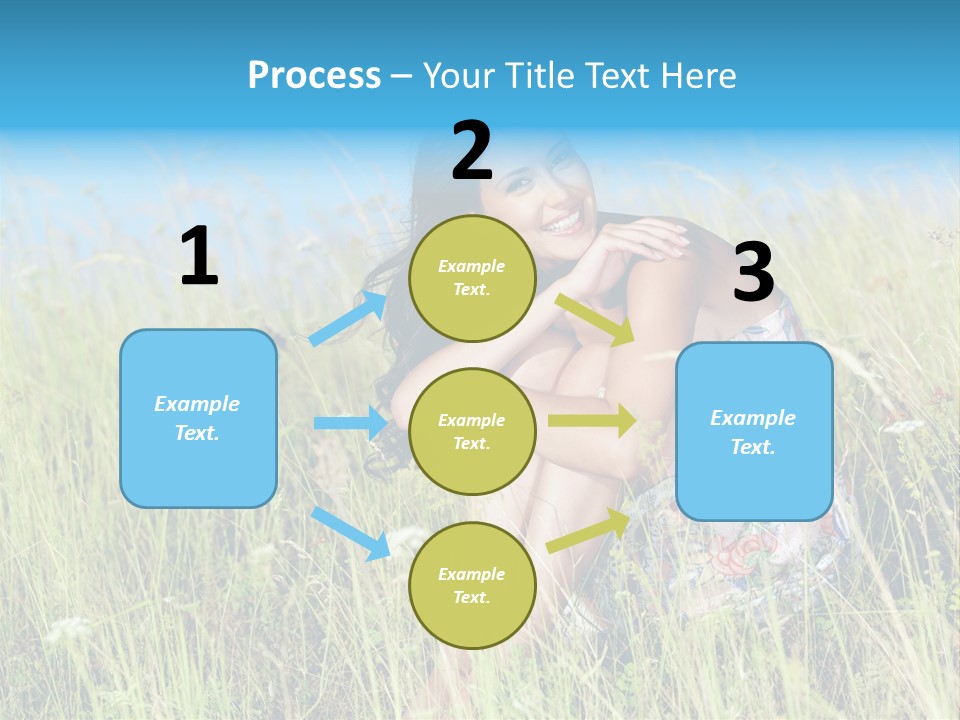 Meadow Person Female PowerPoint Template