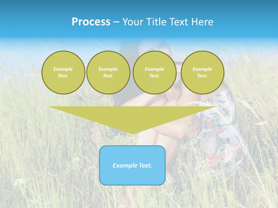 Meadow Person Female PowerPoint Template