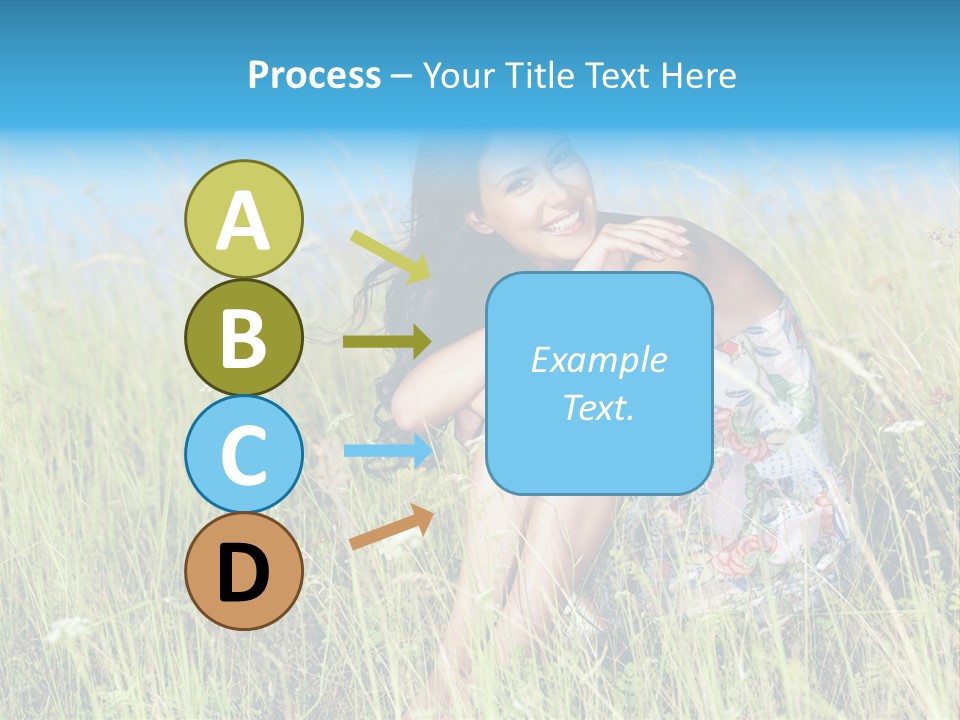 Meadow Person Female PowerPoint Template
