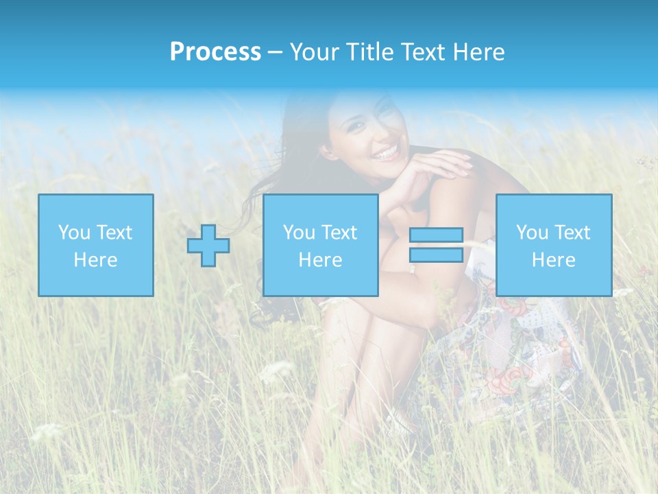 Meadow Person Female PowerPoint Template