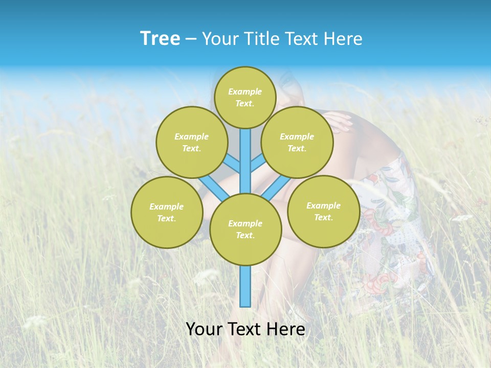 Meadow Person Female PowerPoint Template