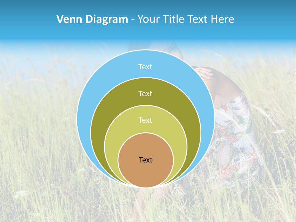 Meadow Person Female PowerPoint Template