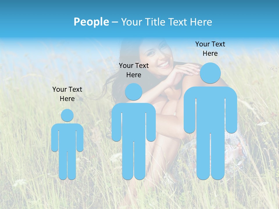 Meadow Person Female PowerPoint Template