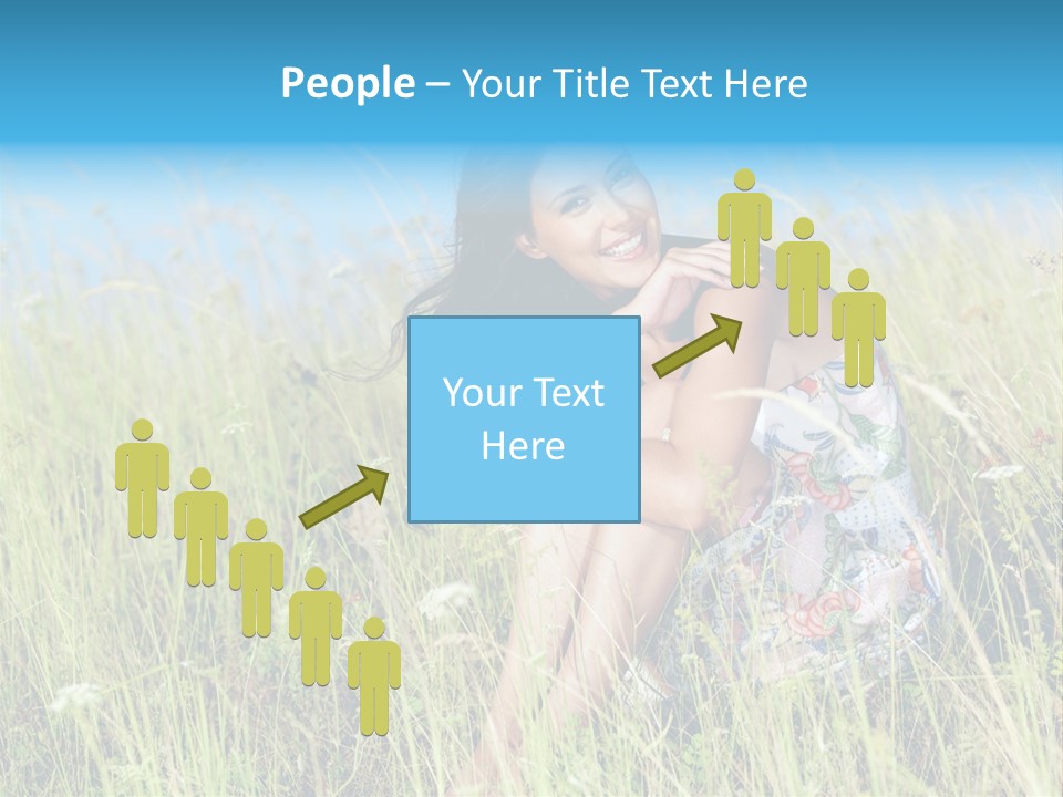 Meadow Person Female PowerPoint Template