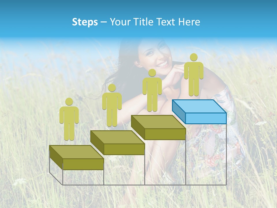 Meadow Person Female PowerPoint Template